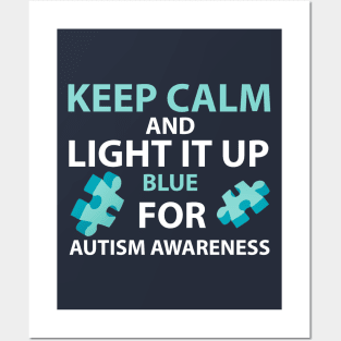 Autism Shirt Autism Awareness Shirt Keep Calm And Posters and Art